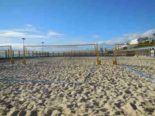 Beach volleyball court