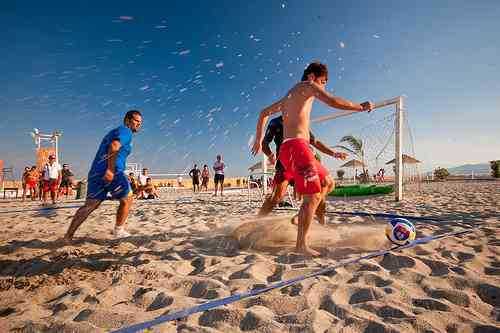 Field for beach soccer