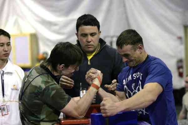 Professional arm wrestlers