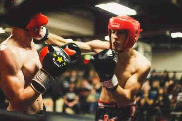 Two kickboxers