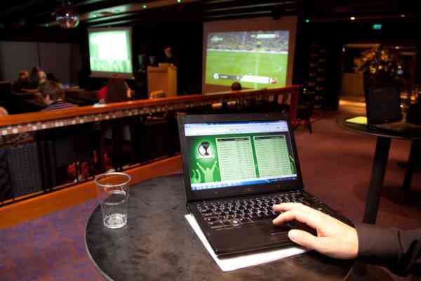 In-play betting on football