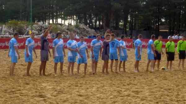 Beach soccer team