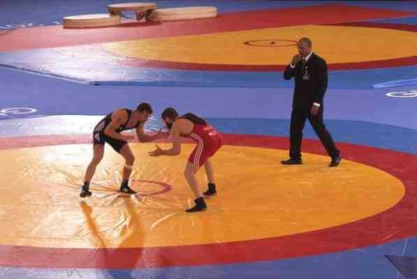 Mat for Greco-Roman wrestling