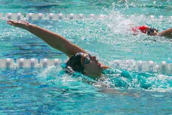 Backstroke swimming